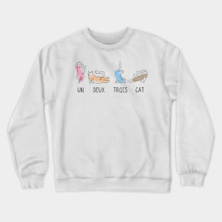 Cat in Yoga poses Crewneck Sweatshirt